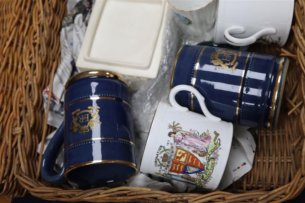 A group of Royal Commemorative ceramics from 1902